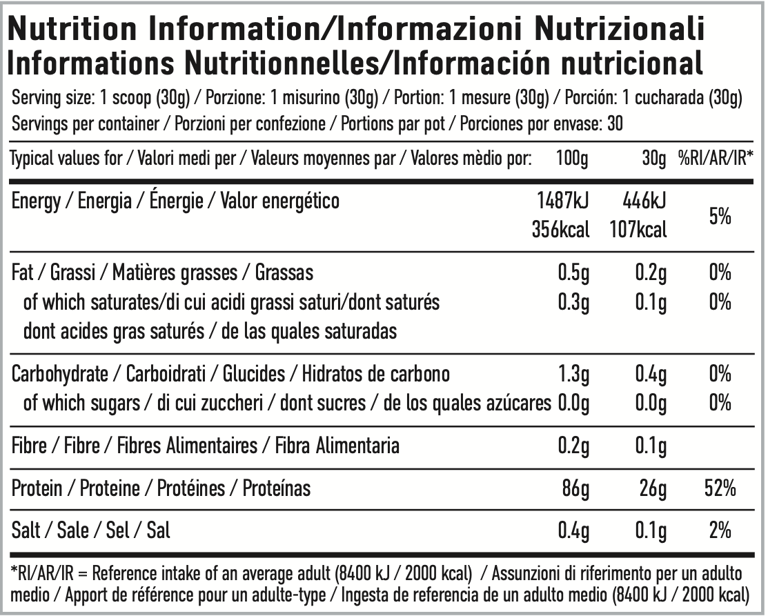 PER4M Isolate Zero Chocolat blanc (2000 g)