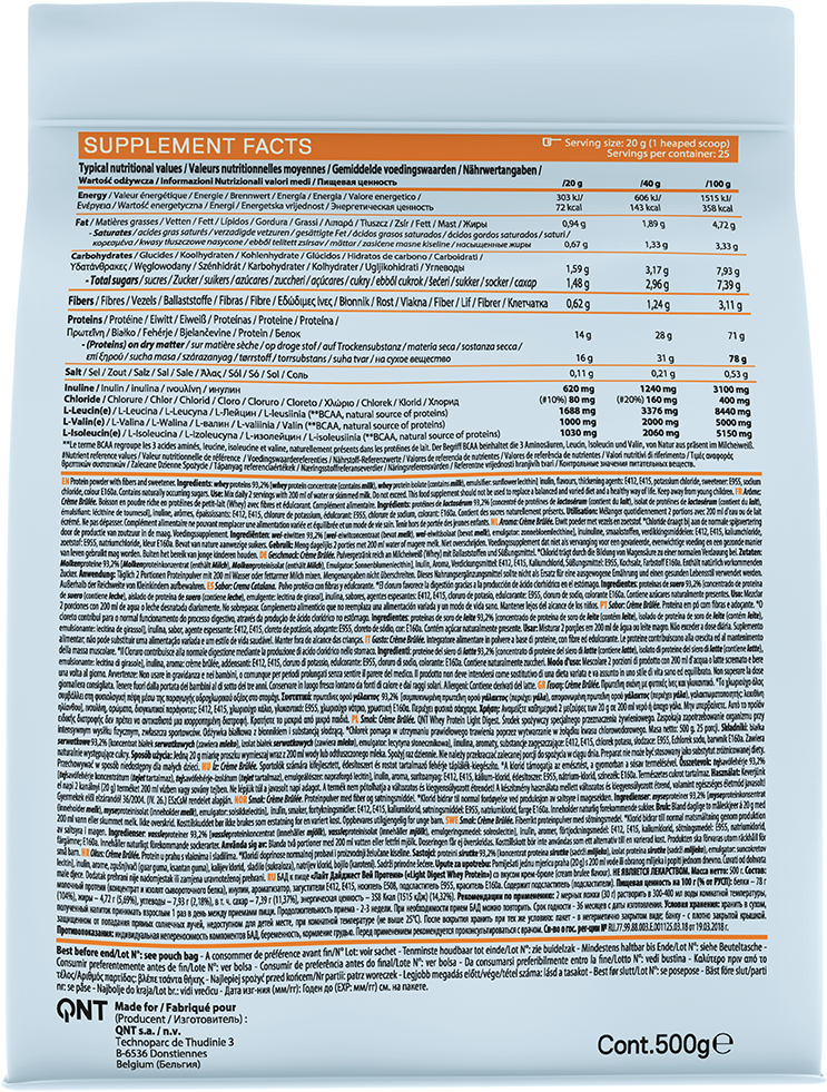 QNT Light Digest Whey Protein Crème brûlée (500 g)