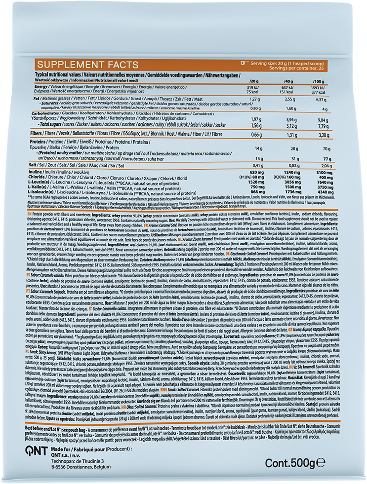 QNT Light Digest Whey Protein Caramel Beurre Salé (500 g)