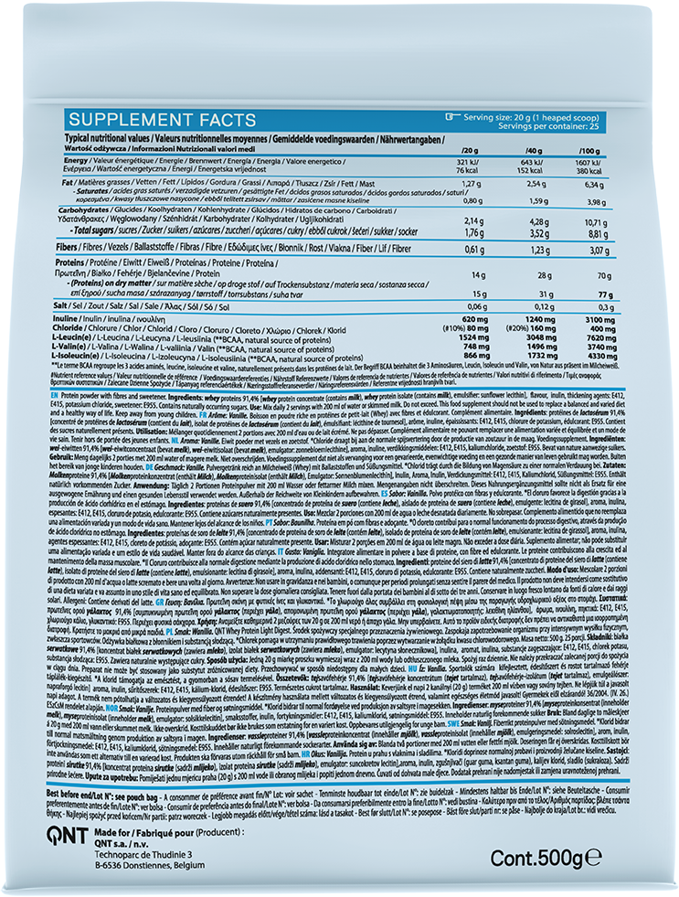 QNT Light Digest Whey Protein Vanille (500 g)