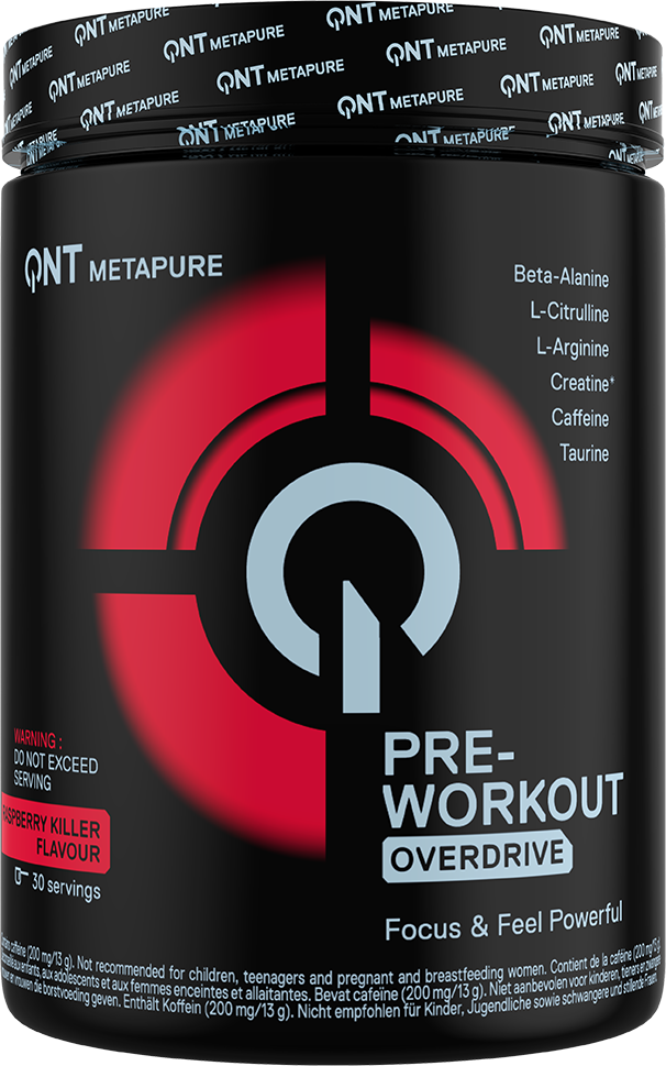 QNT Overdrive Pre-Workout Raspberry Killer (390 g)