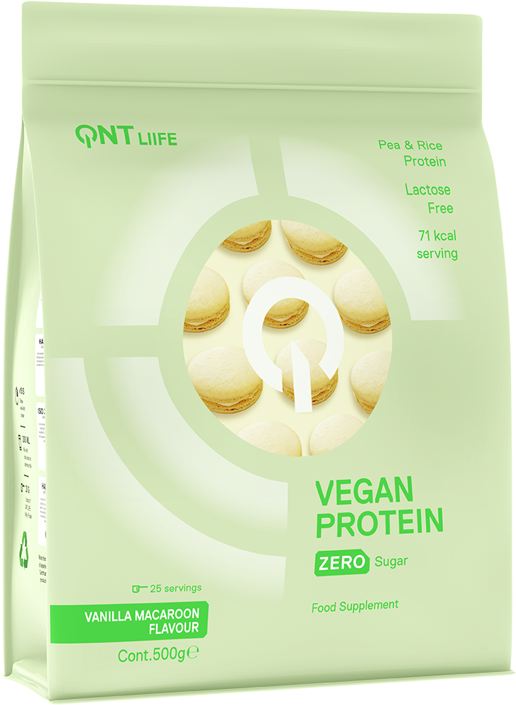 QNT Vegan Protein Macaron à la vanille (500 g)