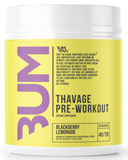 RAW CBUM Thavage Pre-workout Limonade à la mûre (520 g)