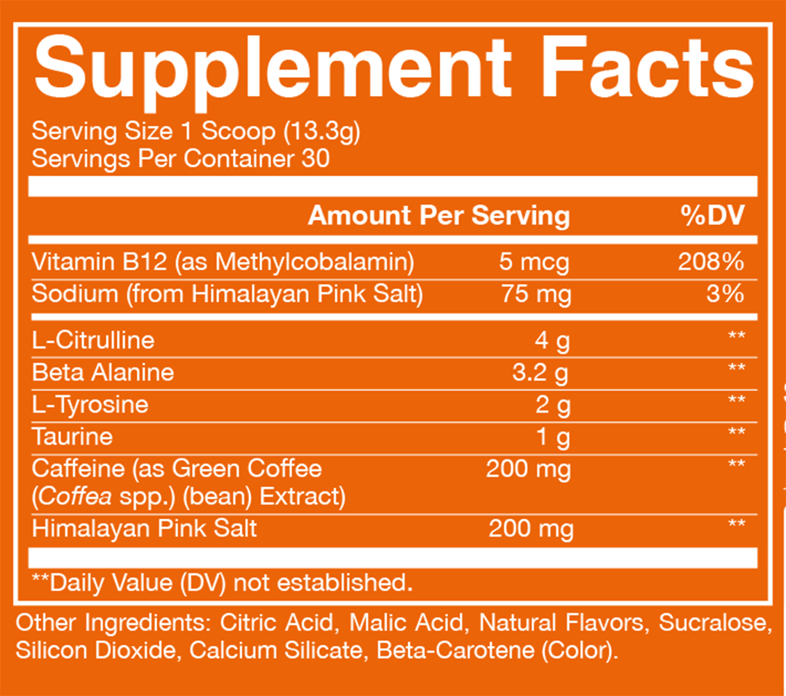 RAW Essential Pre Orange (405 g)