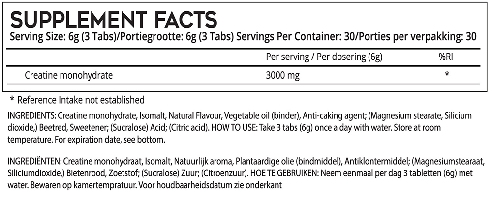 Supspace Creatine Chewables (90 comprimés à mâcher)