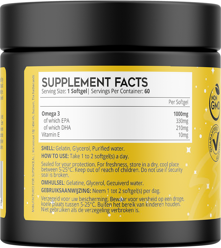 Supspace Omega-3 Fish Oil (60 softgels)