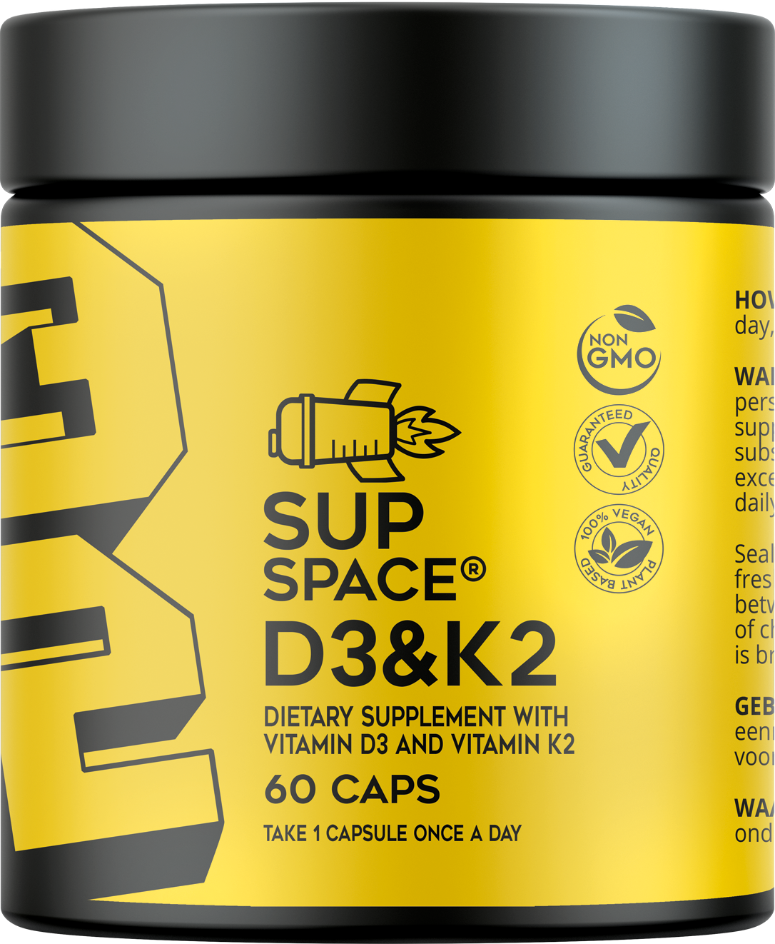 Supspace Vitamin D3 & K2 (60 gélules)
