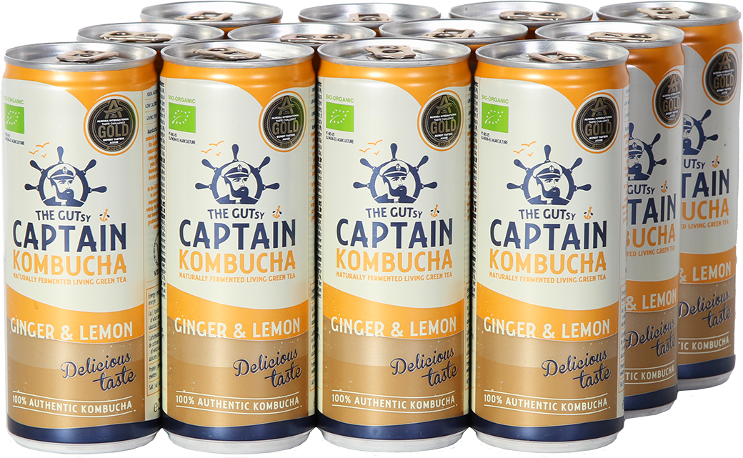 The Gutsy Captain Kombucha Can