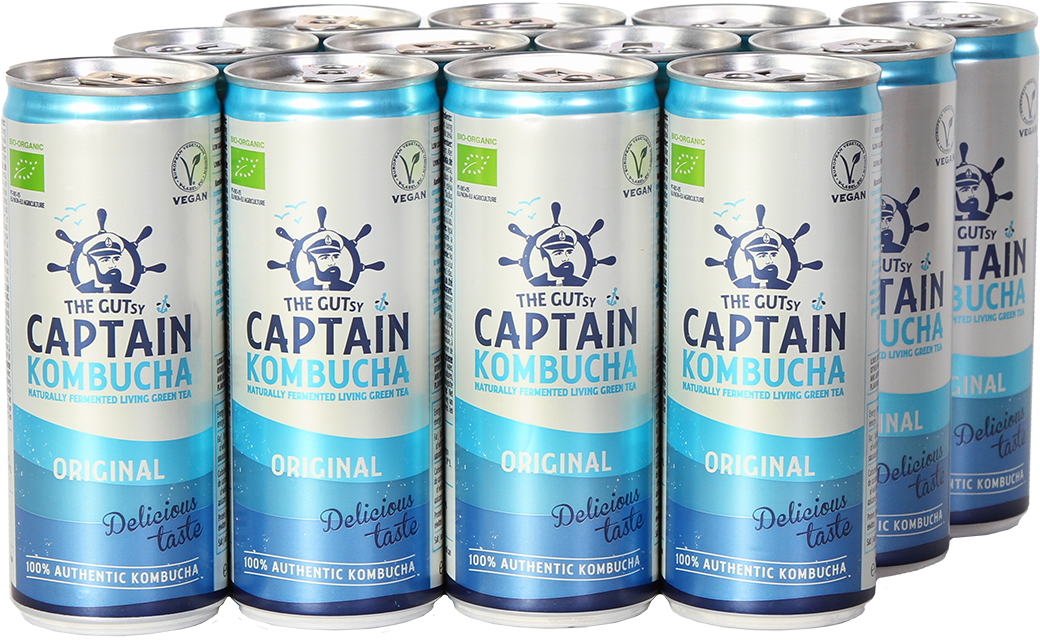 The Gutsy Captain Kombucha Can