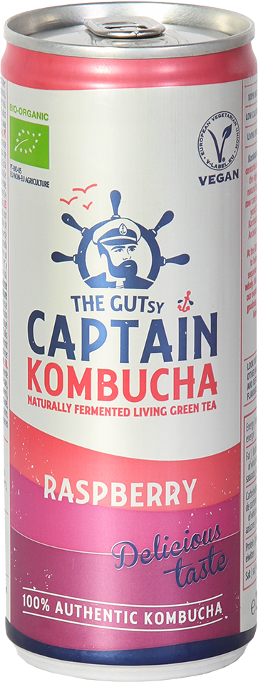 Captain Kombucha Framboise (12 x 250 ml)
