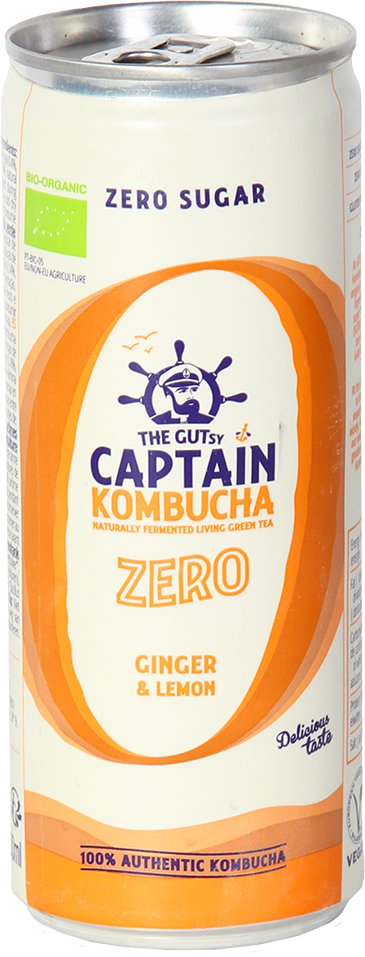 Captain Kombucha Zero Gingembre Citron (12 x 250 ml)