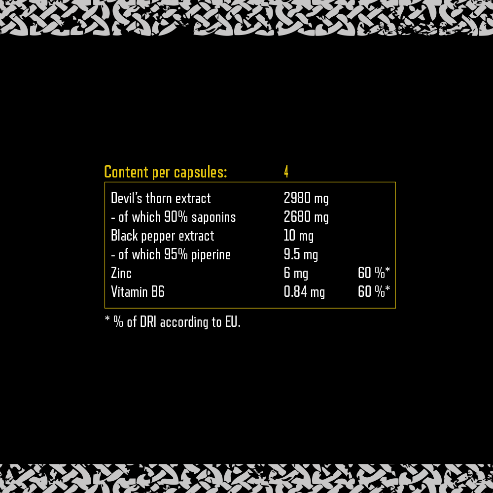 Viking Power Devil's Thorn Testo Booster (120 gélules)