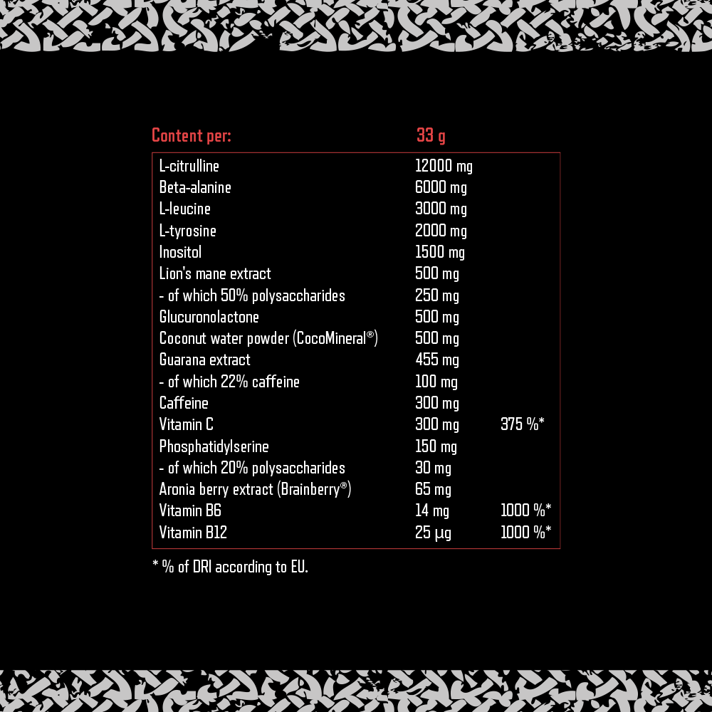 Viking Power Leviathan Hardcore PWO Fruits rouges (660 g)