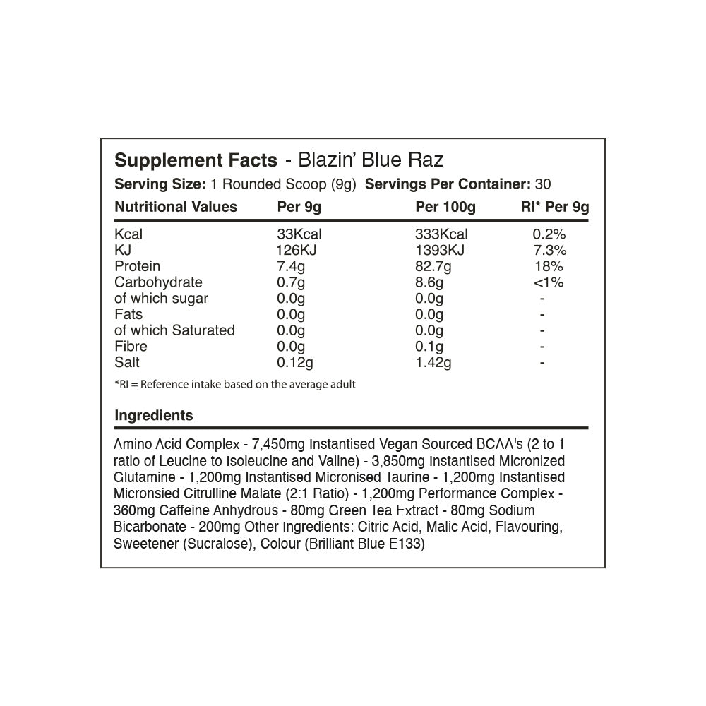 Warrior Amino Blast BCAA