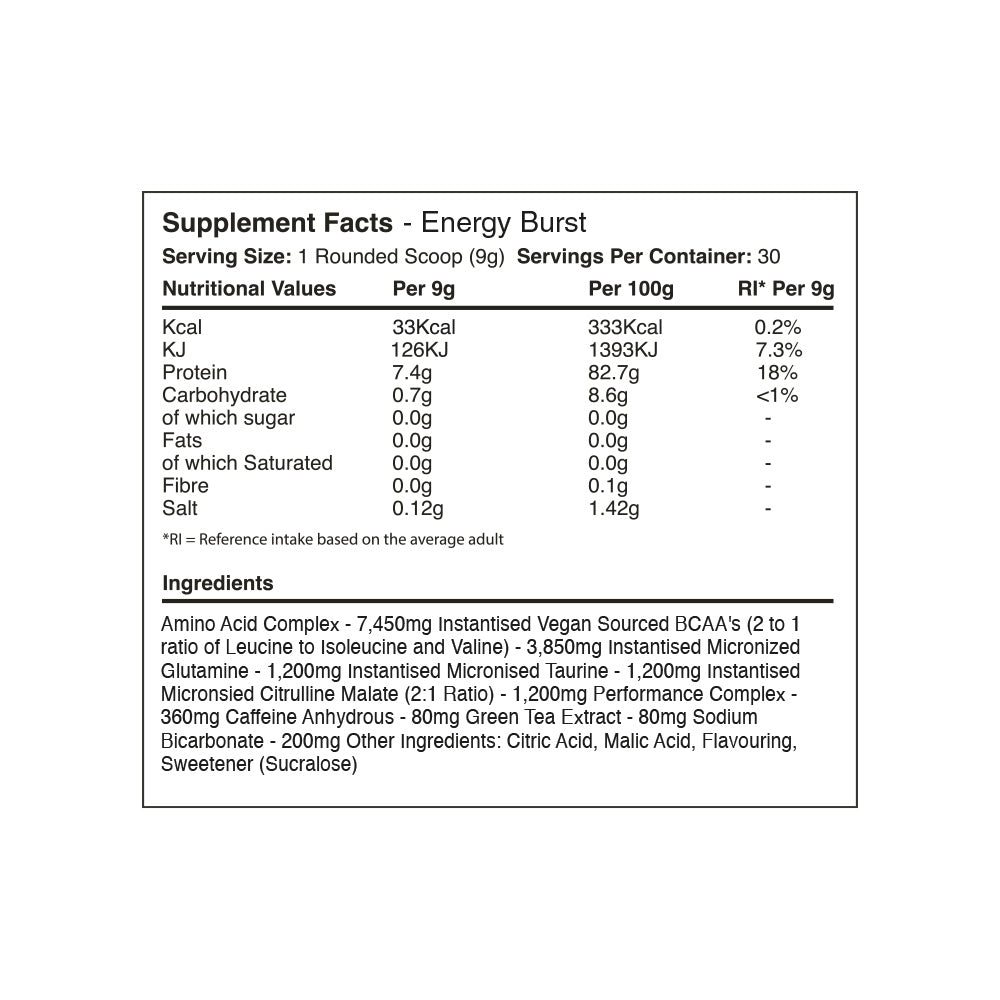 Warrior Amino Blast BCAA