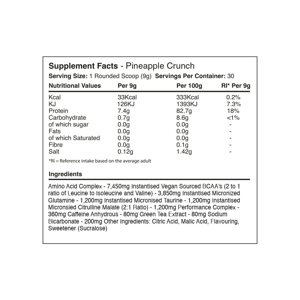 Warrior Amino Blast BCAA