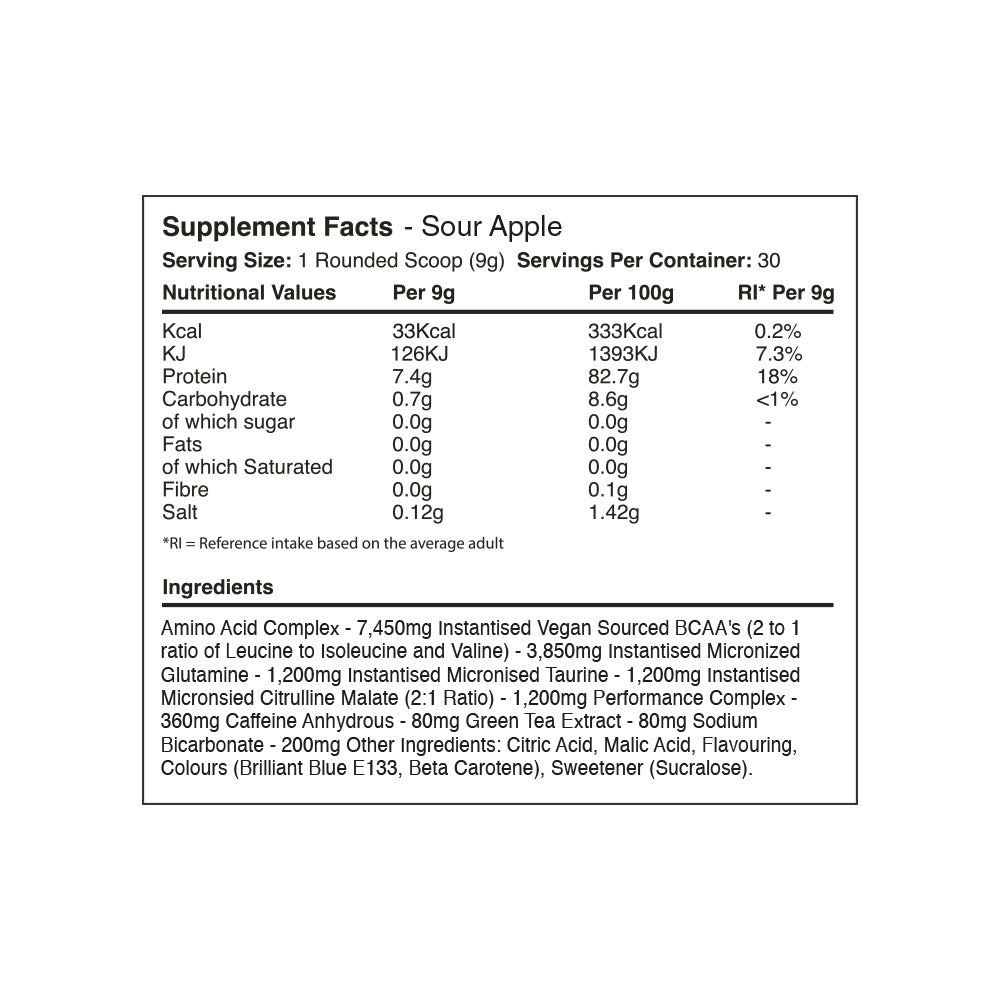 Warrior Amino Blast BCAA