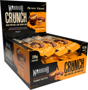 Warrior Crunch Bar Chocolat noir Beurre de cacahuètes (12 x 64 g)