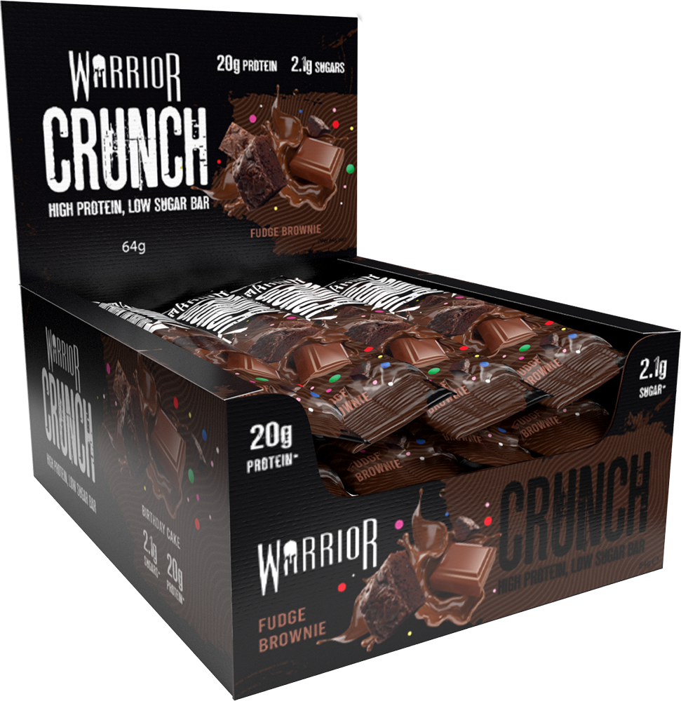 Warrior Crunch Bar Fudge Brownie (12 x 64 g)