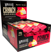 Warrior Crunch Bar Cheesecake à la framboise et au citron (12 x 64 g)