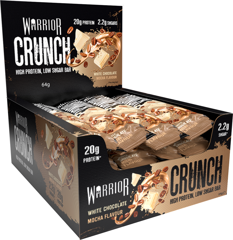 Warrior Crunch Bar White Choc Mocha (12 x 64 g)
