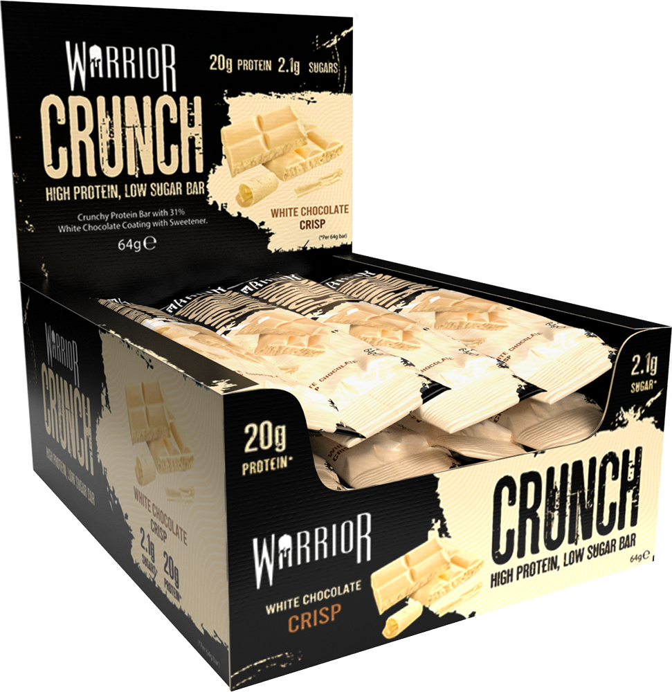 Warrior Crunch Bar White Chocolate Crisp (12 x 64 g)