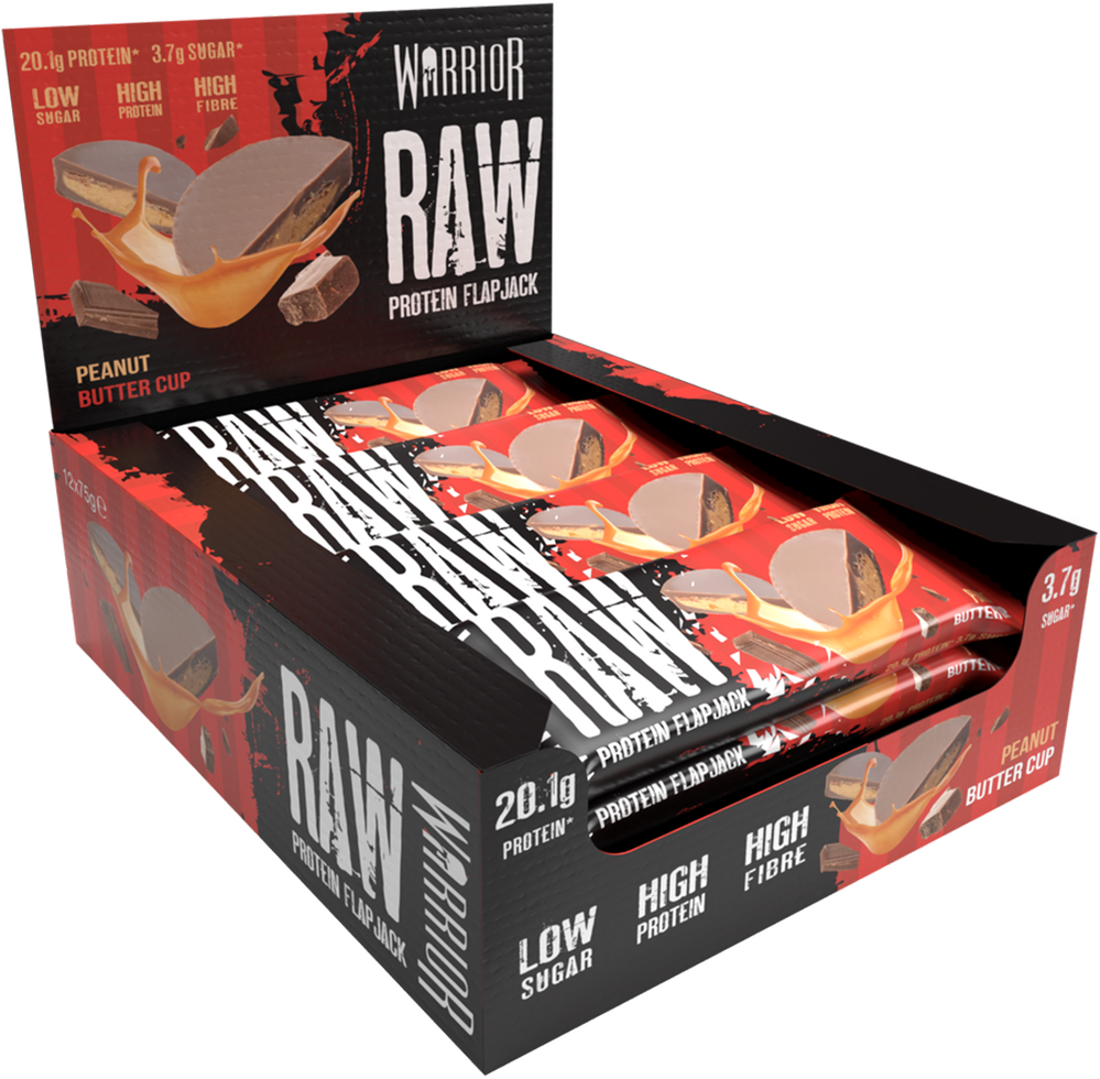 Warrior Raw Protein Flapjack Peanut Butter Cup (12 x 75 g)