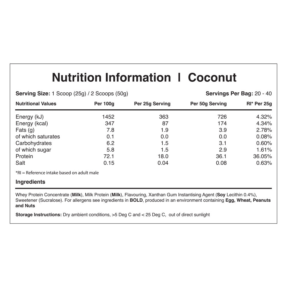 Warrior Whey Noix de Coco (1000 g)
