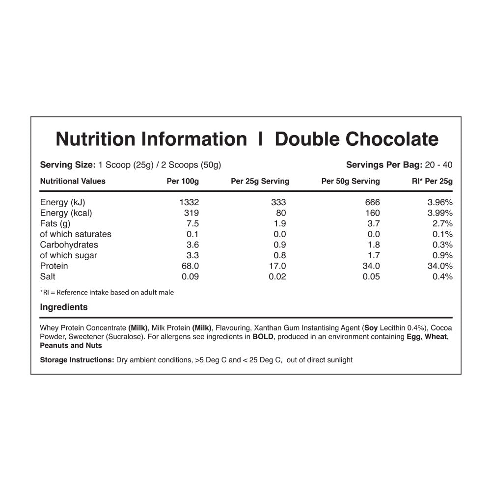 Warrior Whey Double Chocolat (1000 g)