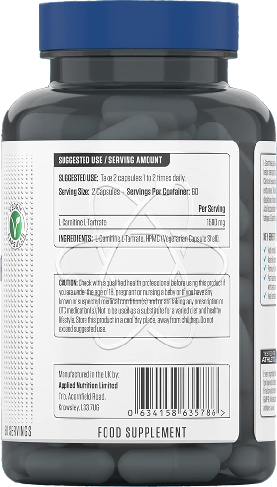 Applied Nutrition L-Carnitine 1500 (120 gélules)