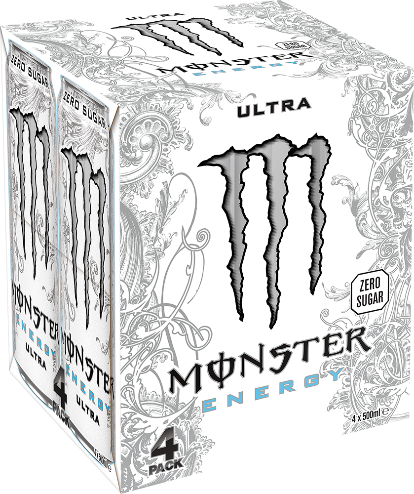 Monster Energy Ultra White (4 x 500 ml)