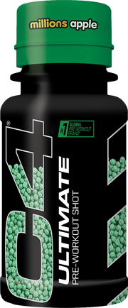 C4 Ultimate Shot Millions Green Apple (12 x 60 ml)