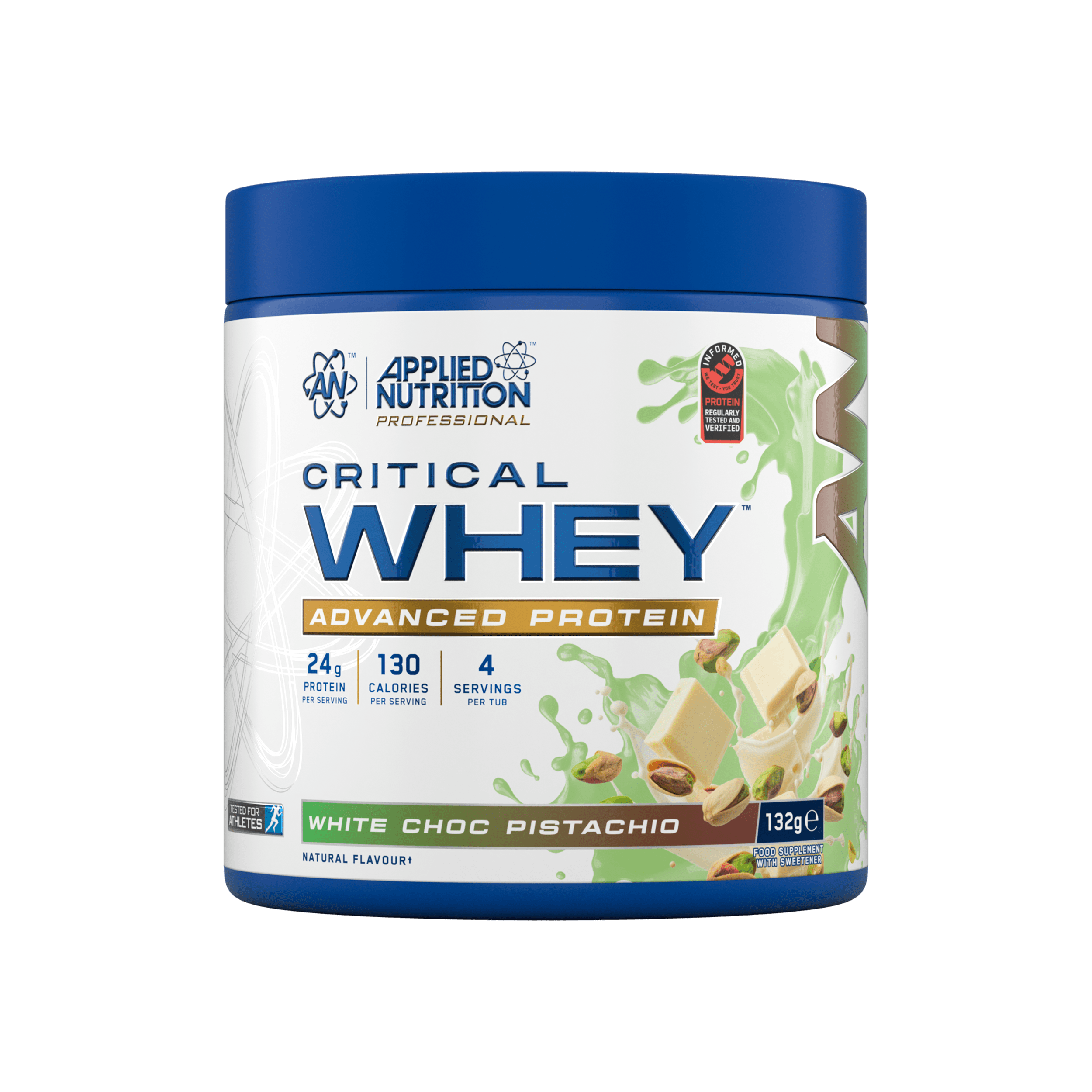 Applied Nutrition Critical Whey Protein V2 Chocolat blanc PIstache (132 g)