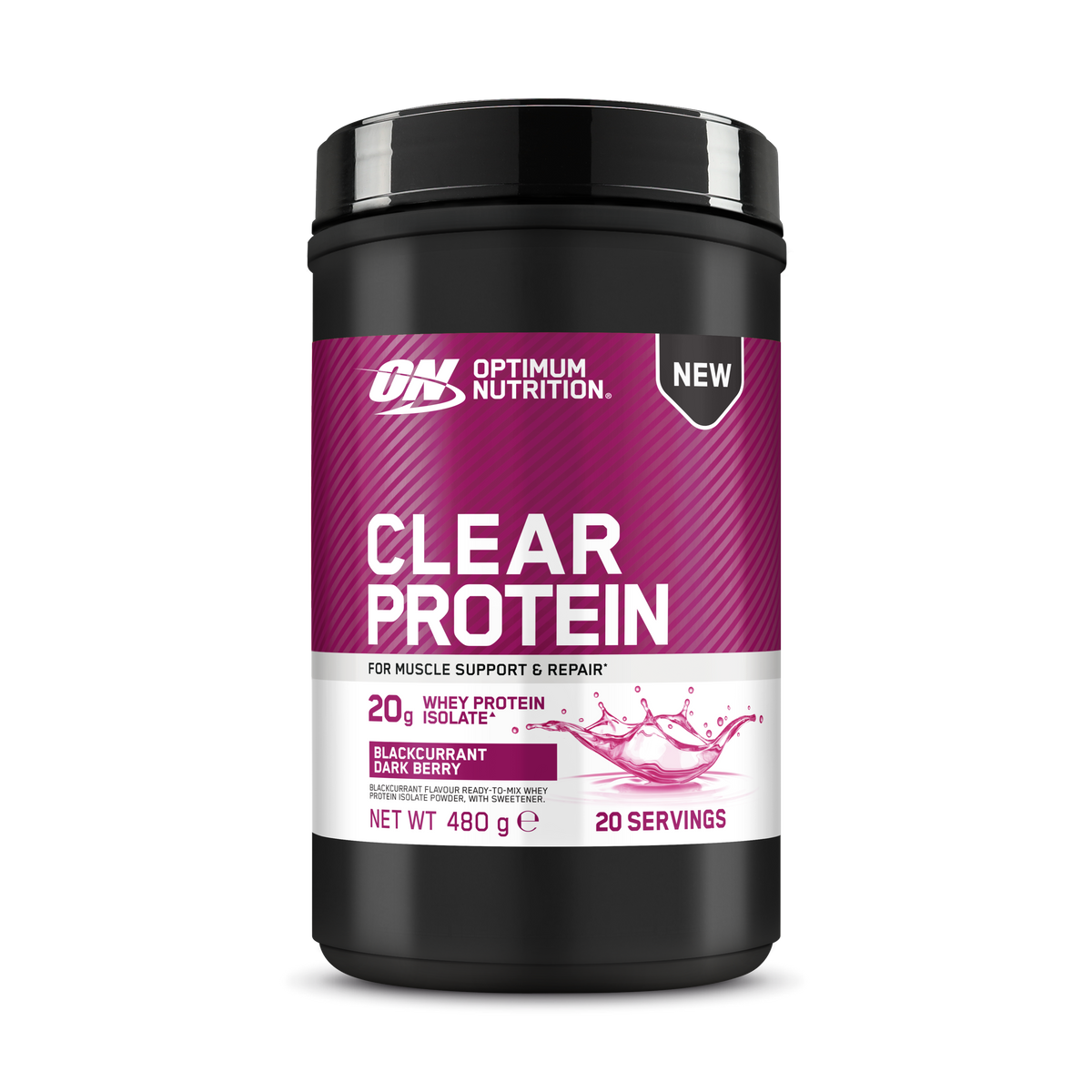 Optimum Nutrition Clear Whey Isolate Blackcurrant 480 g