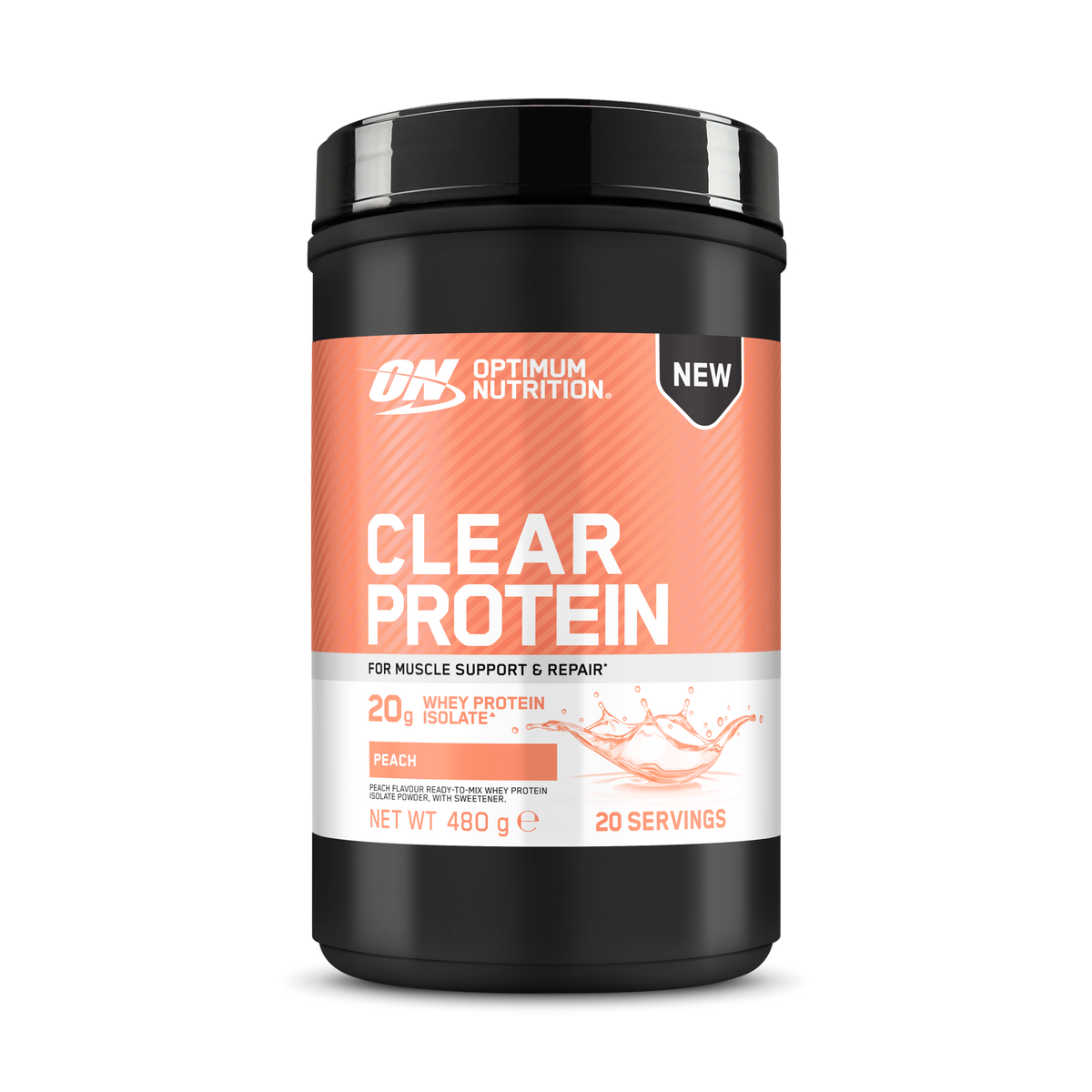 Optimum Nutrition Clear Whey Isolate Peach 480 g