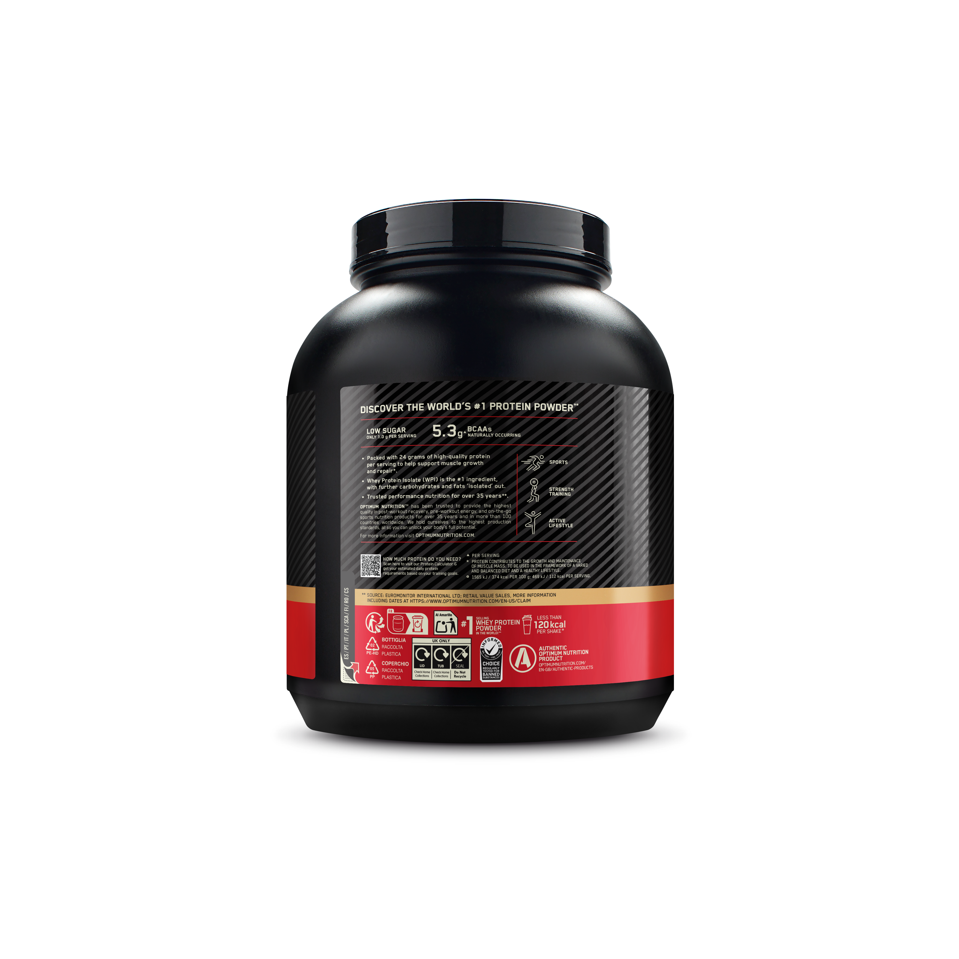 Optimum Nutrition Gold Standard 100% Whey Unflavoured (2000 g)