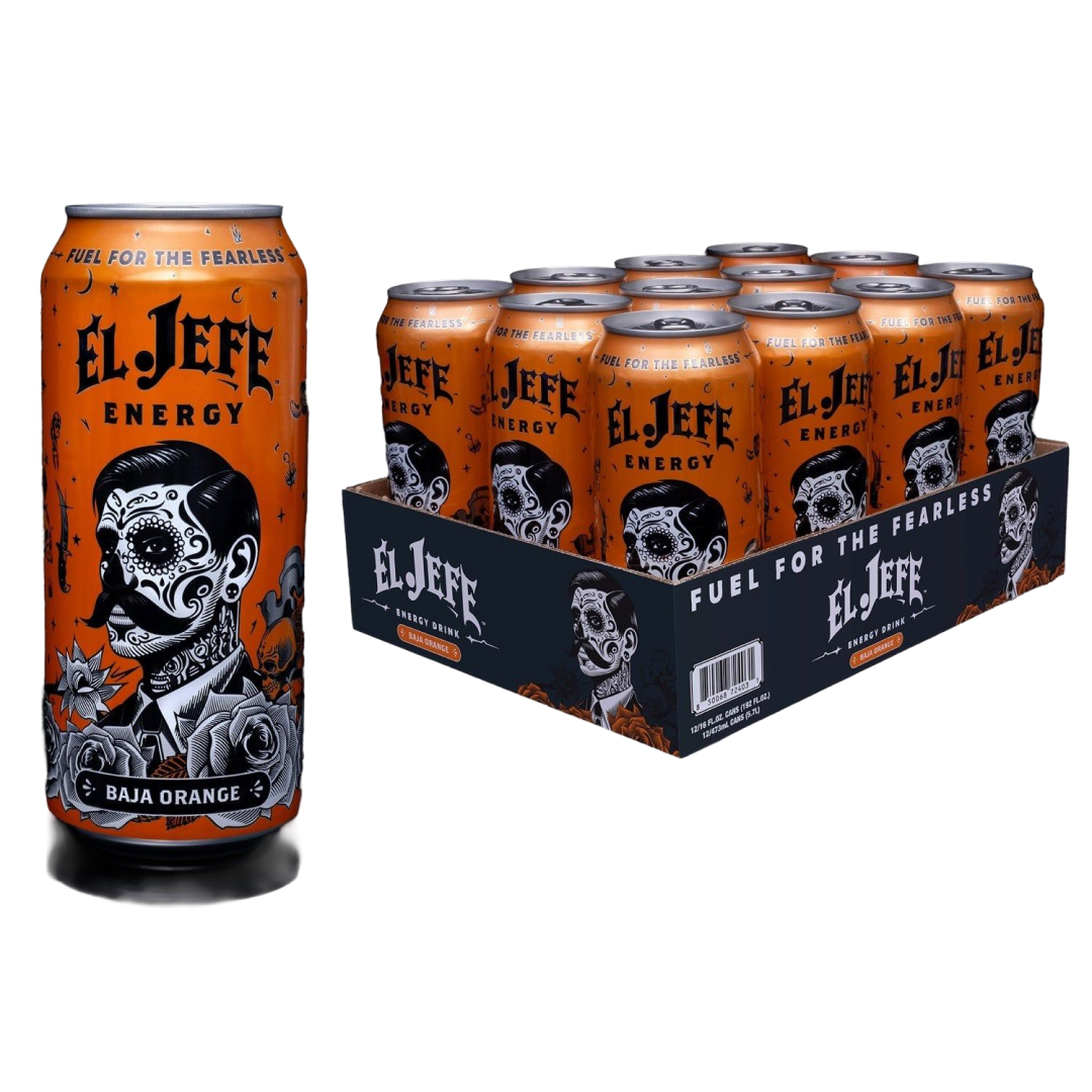 El Jefe Energy Baja Orange 12 x 473 ml