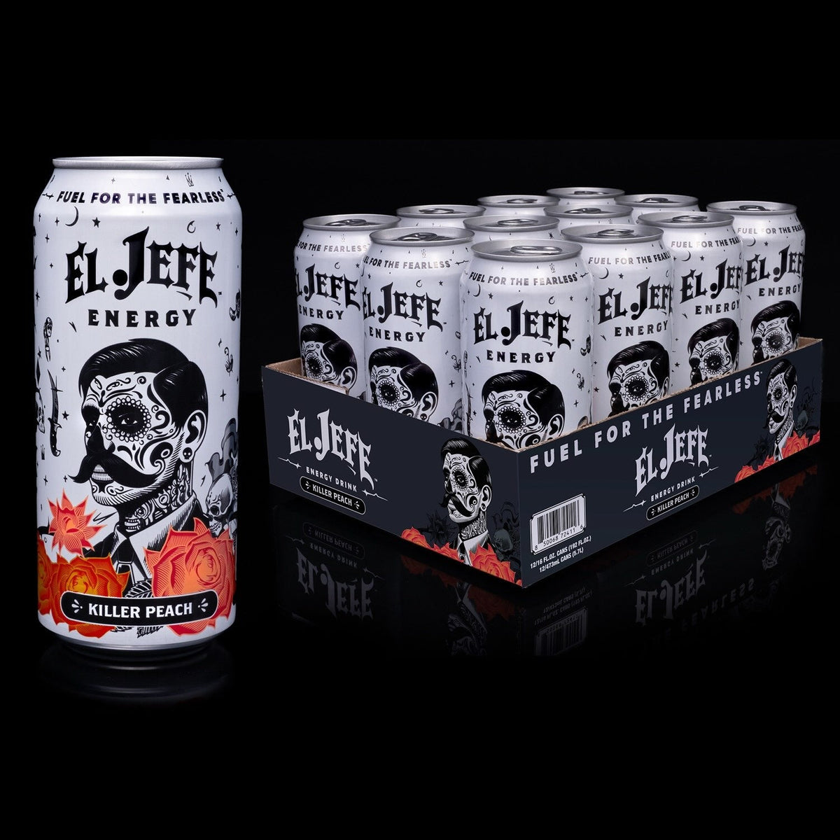 El Jefe Energy Killer Peach 12 x 473 ml