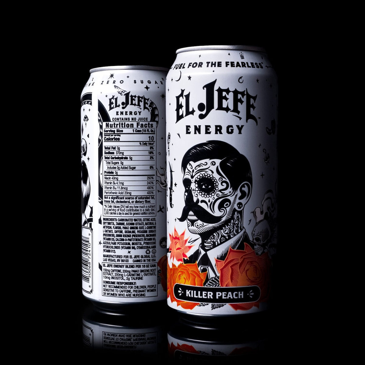 El Jefe Energy Killer Peach 12 x 473 ml
