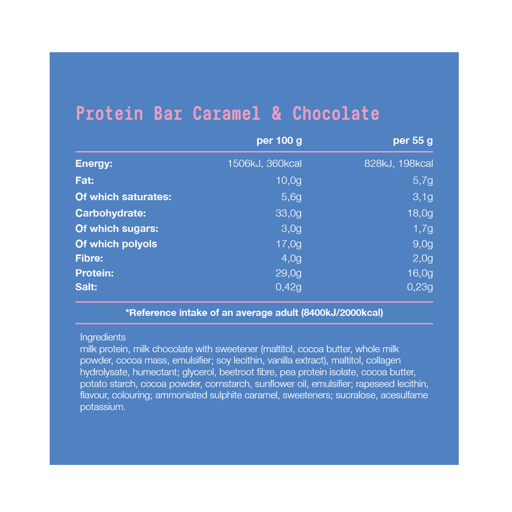 Fit & Co Protein Soft Bar Caramel Chocolate (10 x 55 g)
