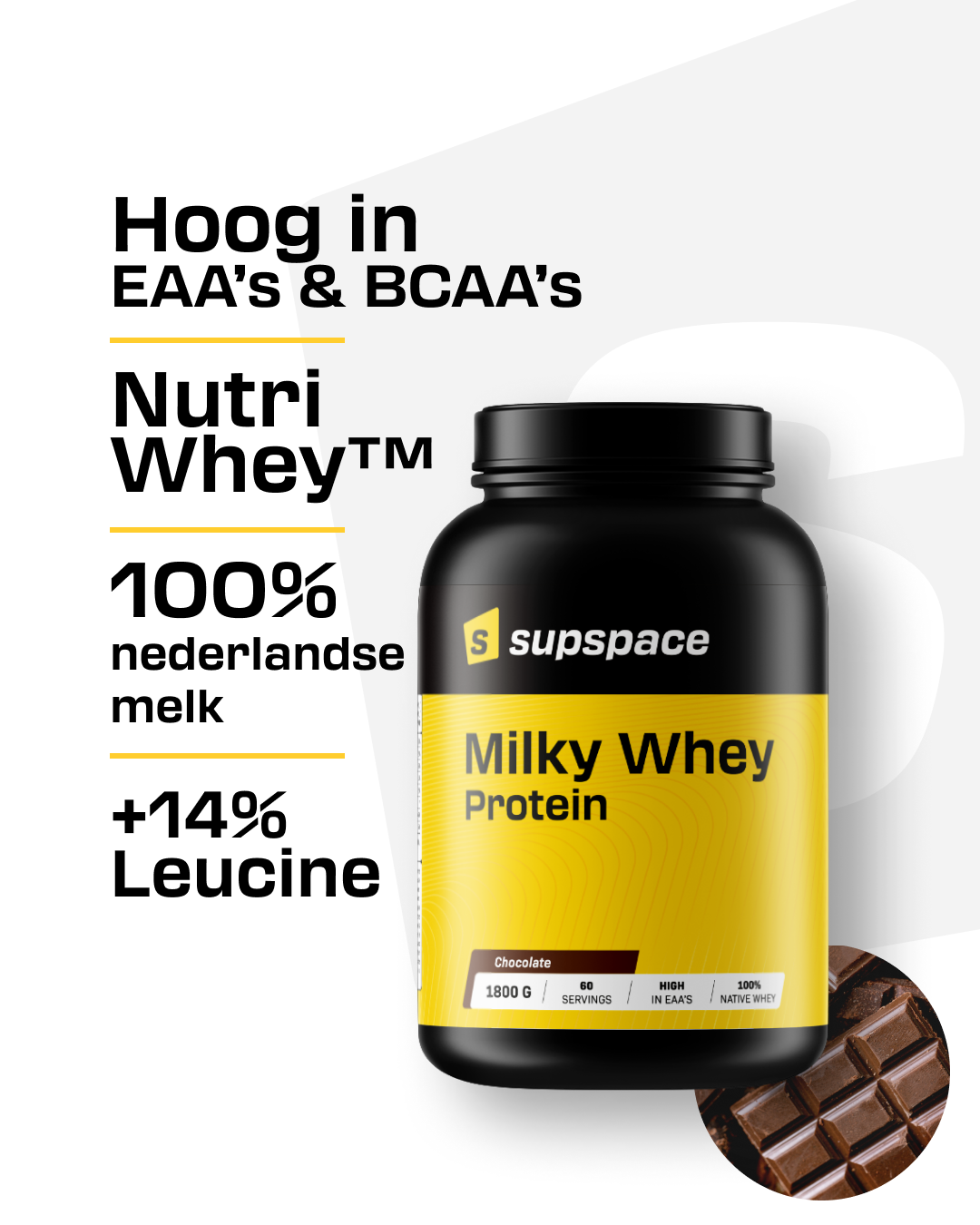 Supspace Milky Whey Protein Chocolat (1800 g)