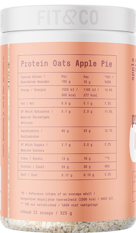 Fit & Co Protein Oats Tarte à la Pomme (825 g)