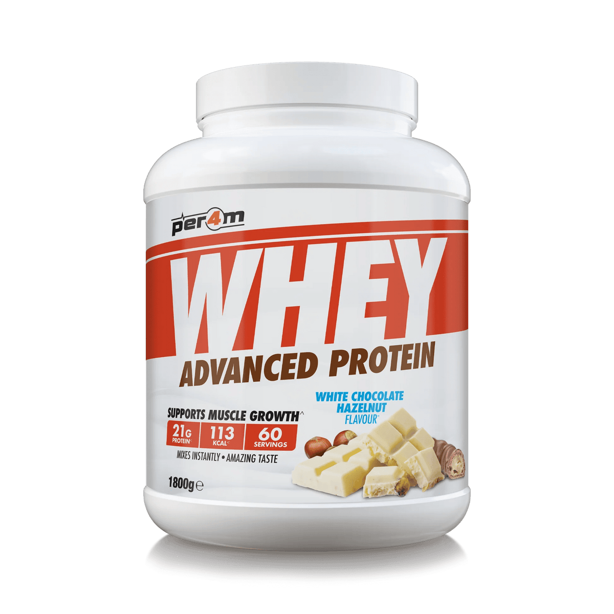 PER4M Whey Protein Chocolat blanc Noisette (1800 g)