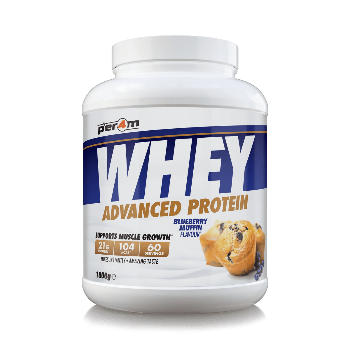 PER4M Whey Protein Muffin à la myrtille (1800 g)