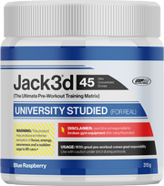 Jack3d Advanced Pre-workout Framboise bleue (315 g)
