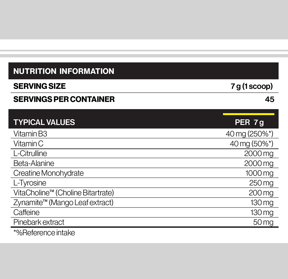 Jack3d Advanced Pre-workout White Energy (315 g)