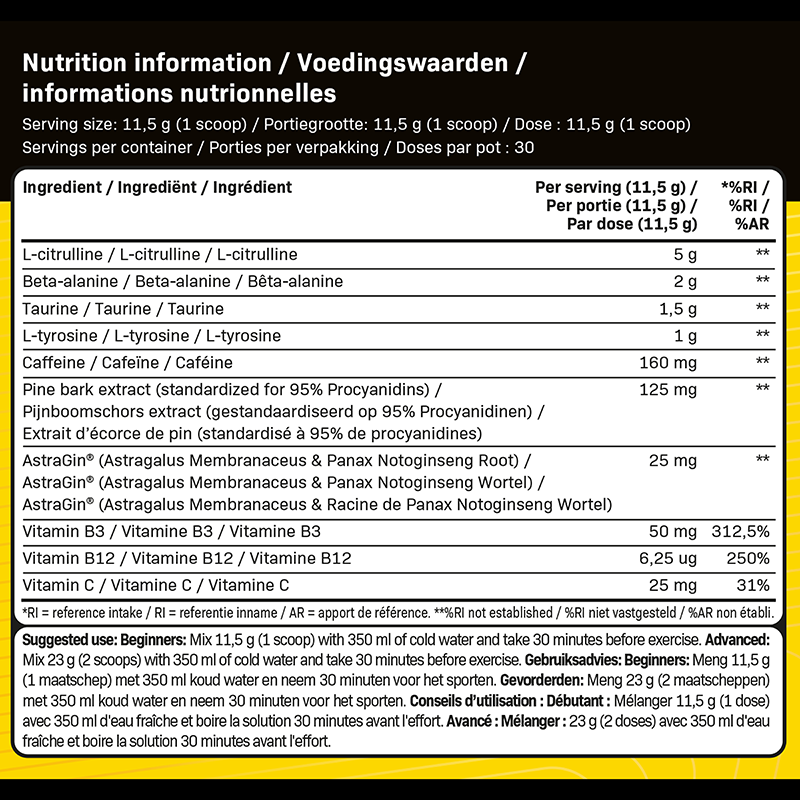 Supspace Lift-off Pre-workout Pastèque (345 g)