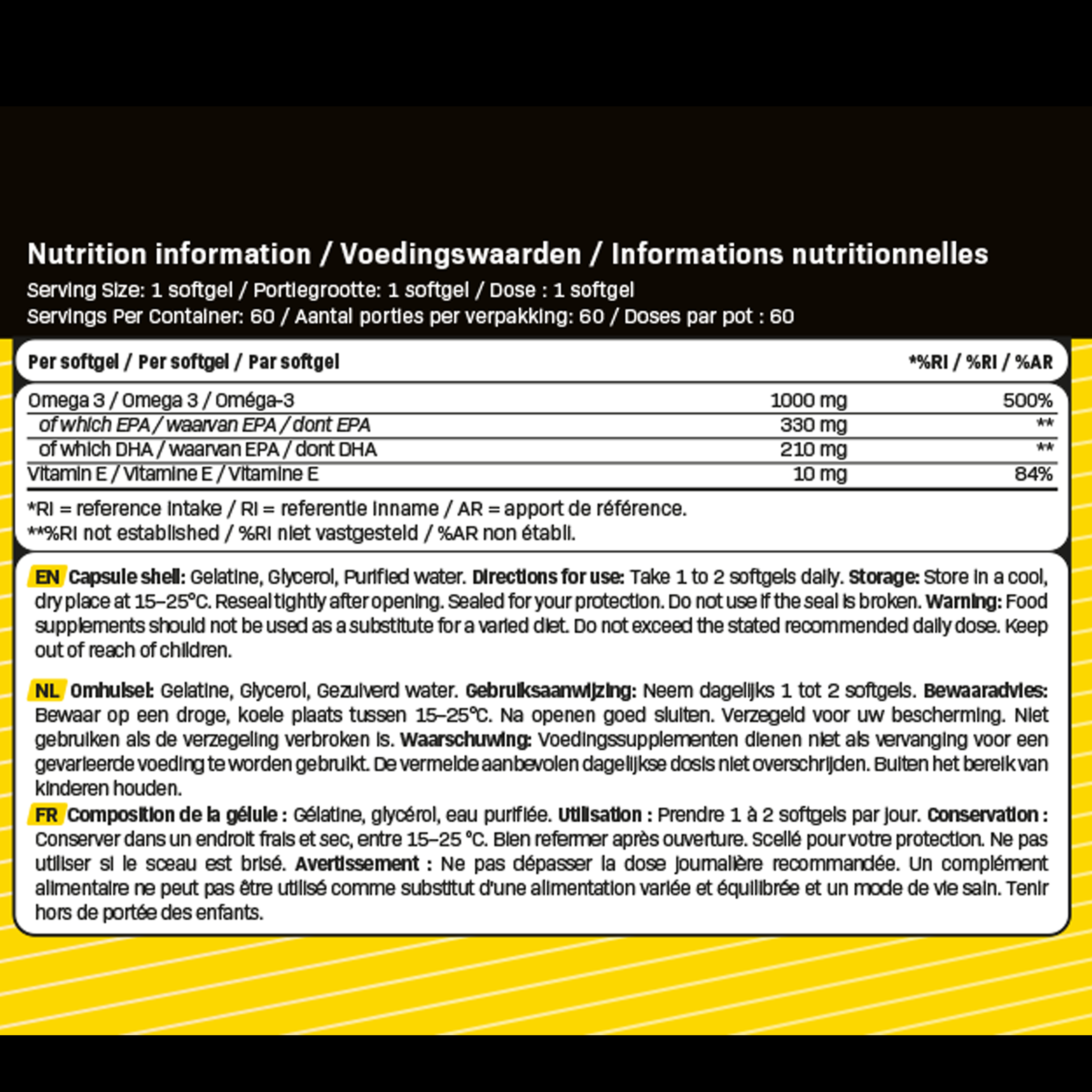 Supspace Omega-3 Fish Oil (60 softgels)