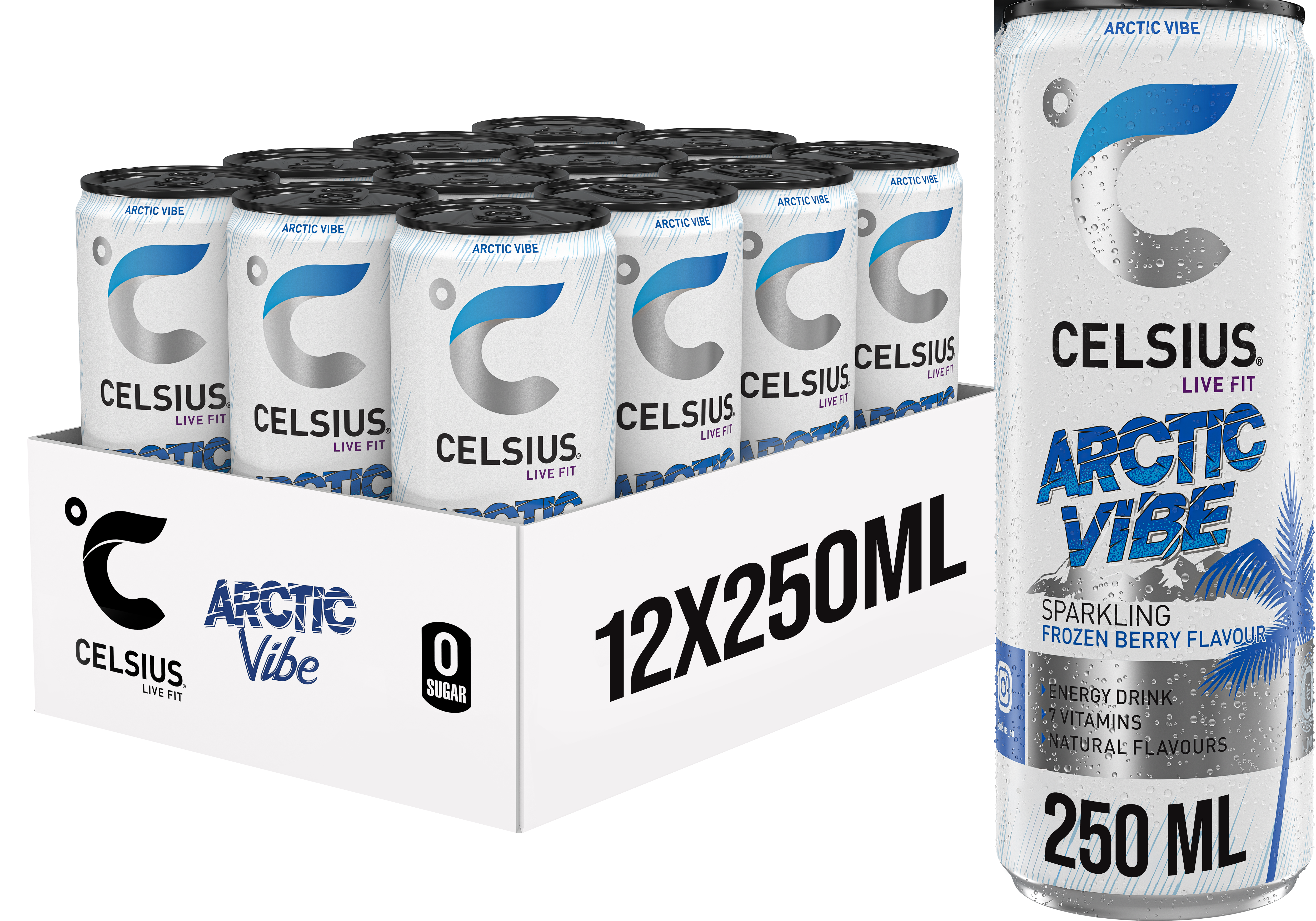 Celsius Sparkling Energy Drink (12 x 250 ml)