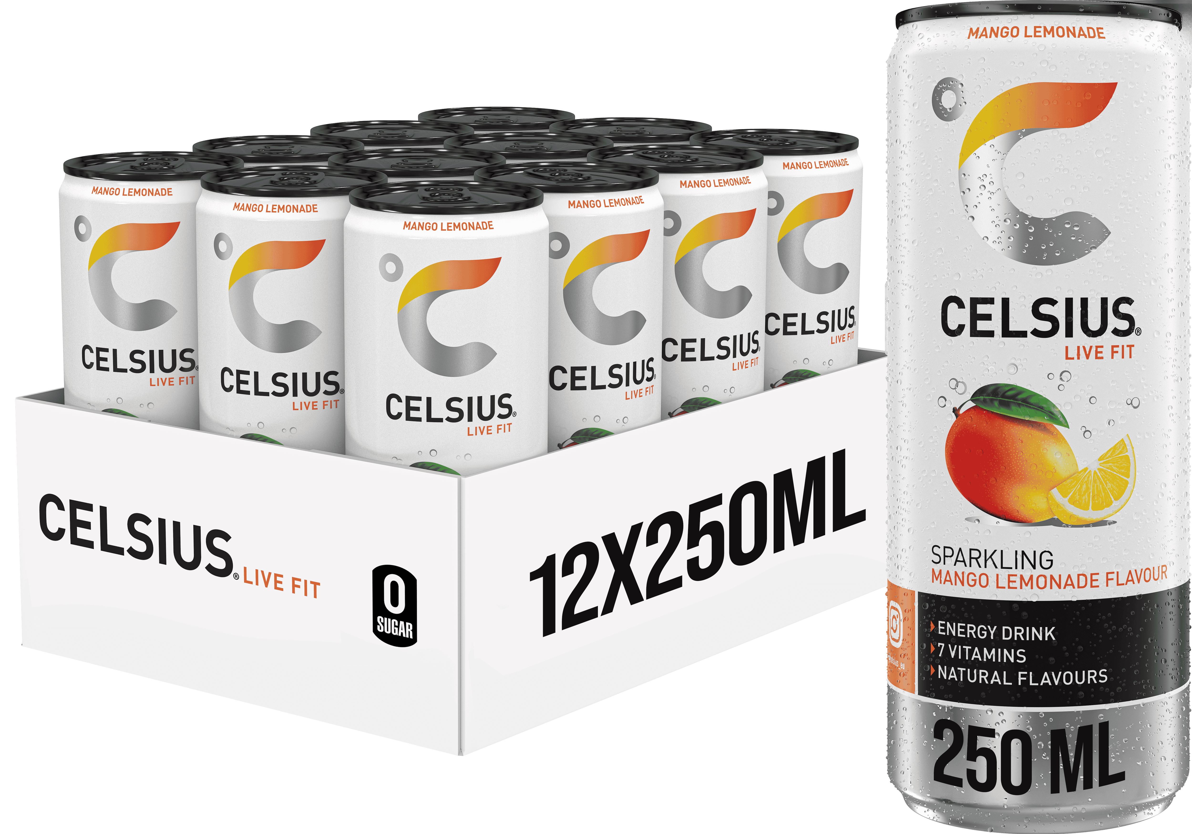 Celsius Sparkling Energy Drink (12 x 250 ml)
